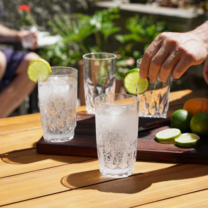 Shatterproof Acrylic Highball Tumblers Set of 4