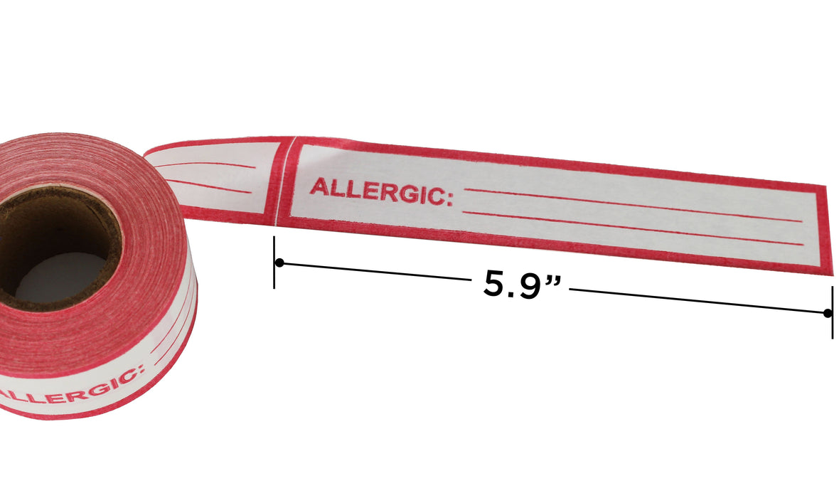 1" Patient-Allergy Notification Tape: 14 yds