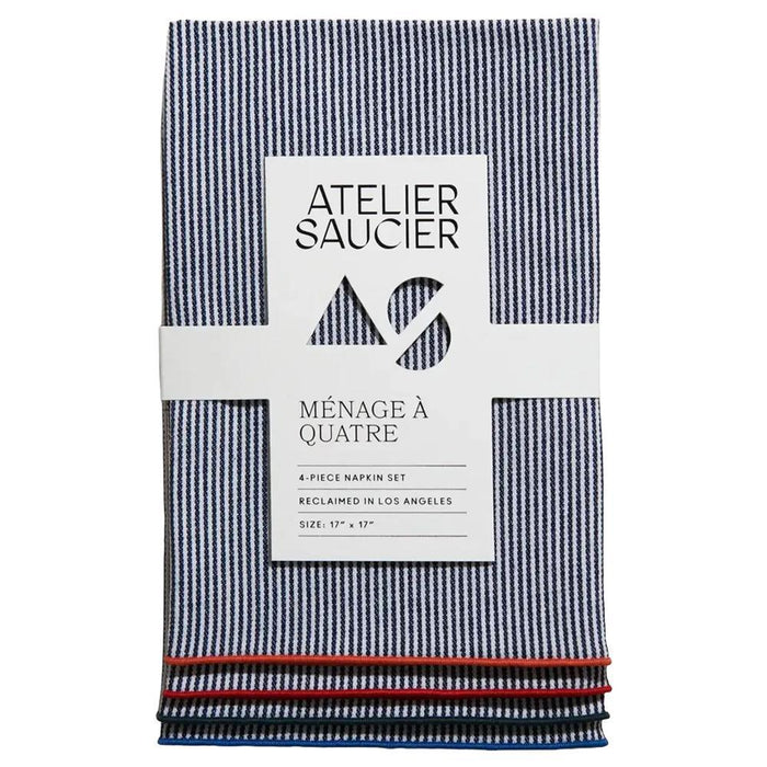 Atelier Saucier - 'Americana Stripe' Napkins (4CT)