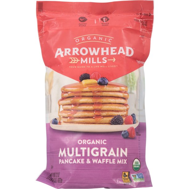 Arrowhead Mills Multigrain Pancake Mix, 22 Oz, Pack of 6