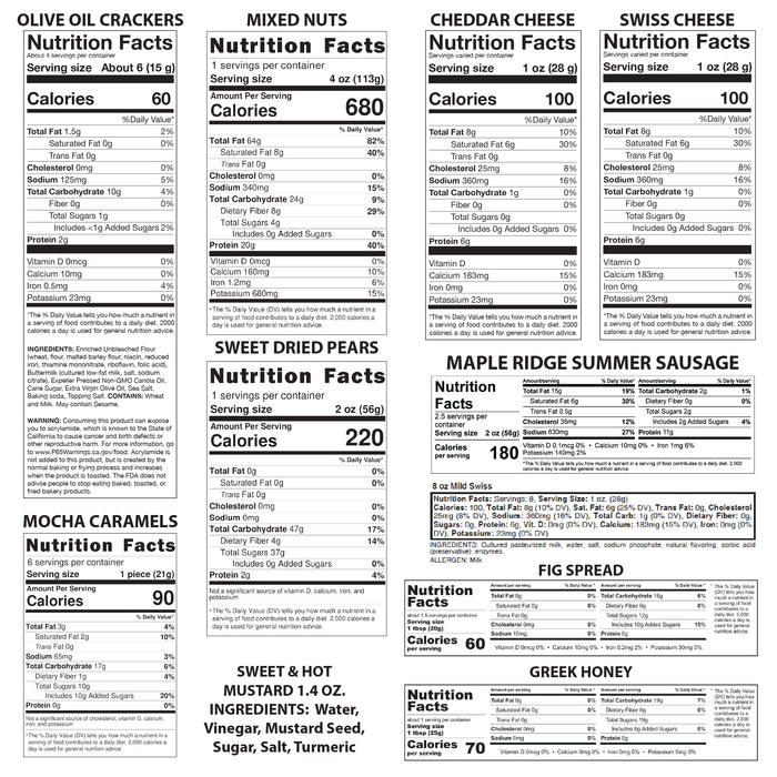 Pico Lunch Basket with Gourmet Gift Pack