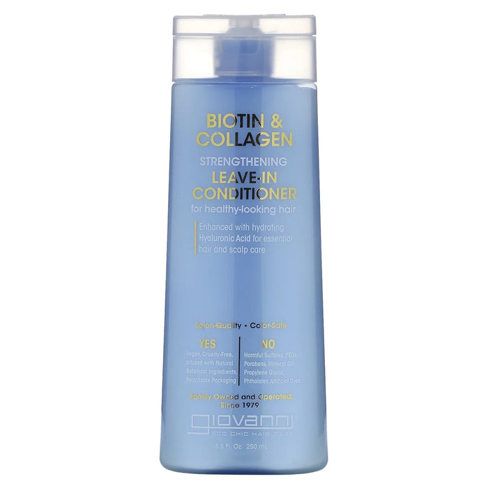 Giovanni Hair Care Products - Bio Collagen Leave-In Conditioner, 8.5 fl oz - Hydrating Hair Treatment