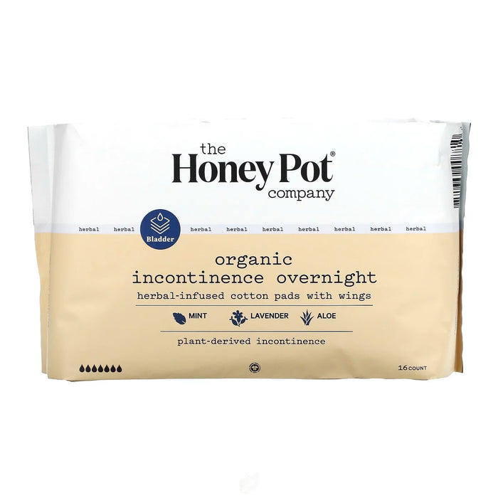 The Honey Pot Incontinence Pads, Non-Irritating (Pack of 16)