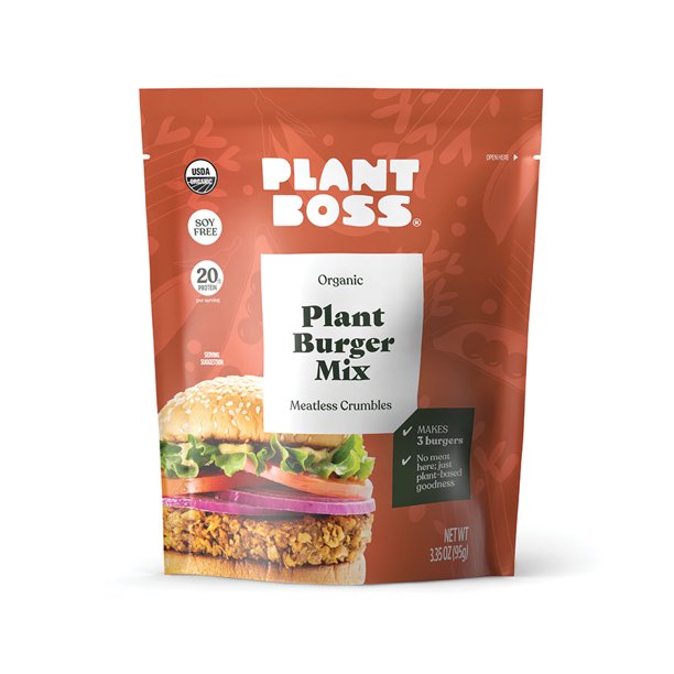 Plant Boss Mtls Crumble Burger Mix (Pack of 6 - 3.35 Oz)