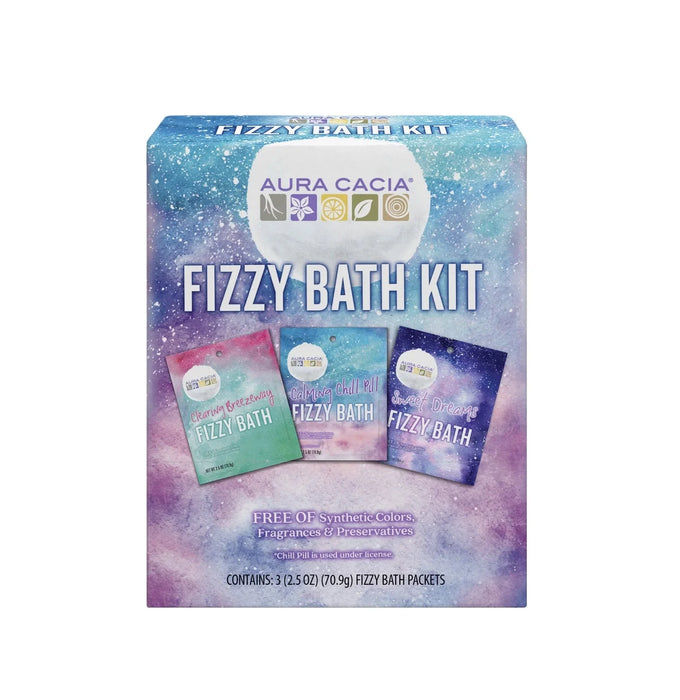 Aura Cacia - Fizzy Bath Kit, Each (Pack of 1) - Relaxing Aromatherapy Soak
