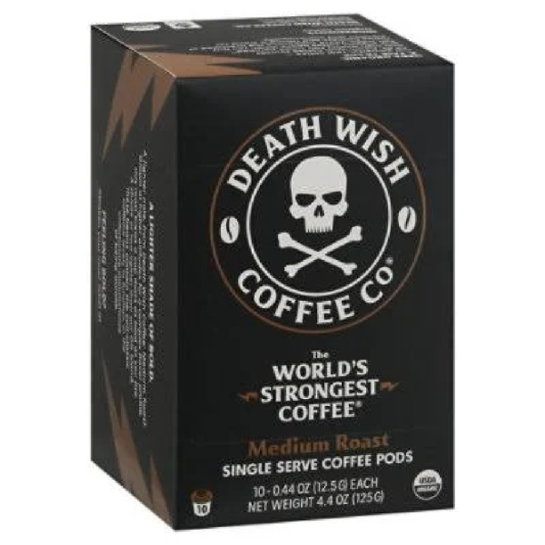 Death Wish Coffee Medium Roast Single-Serve Pods