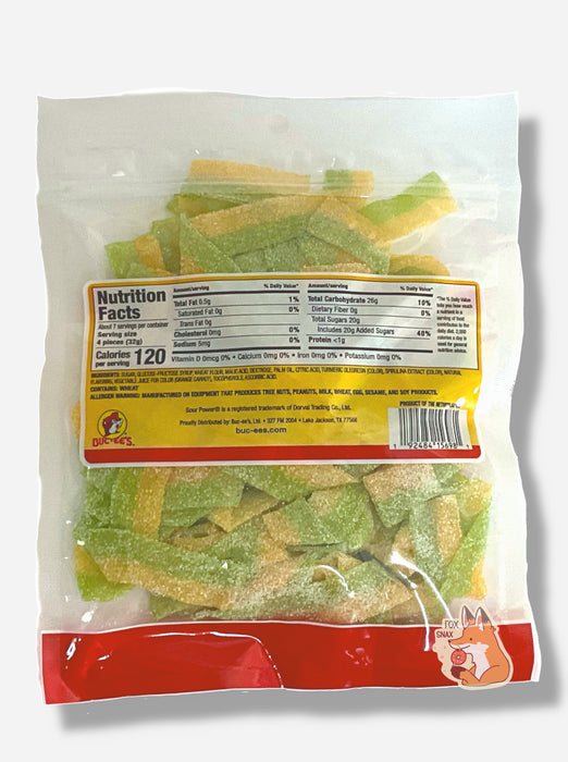 Buc-ee's Dill Pickle Sour Power Candy Belts