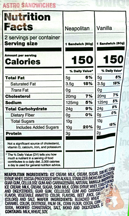 Andersen's Astro Sandwiches