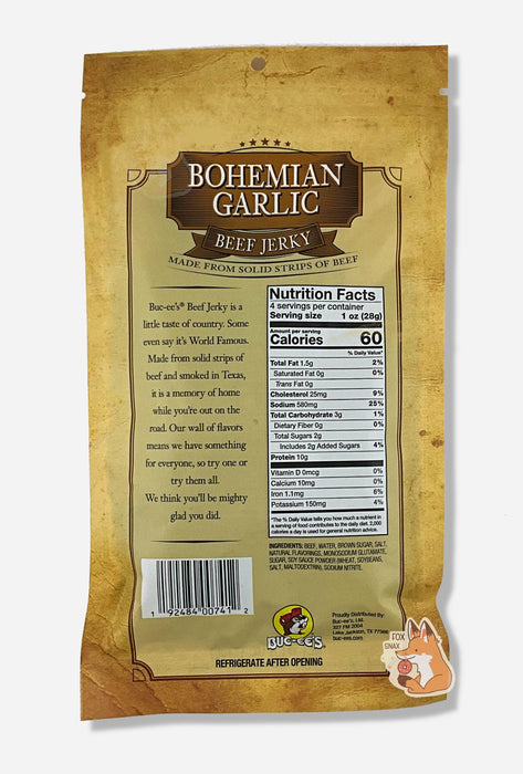 Buc-ee's Bohemian Garlic Beef Jerky