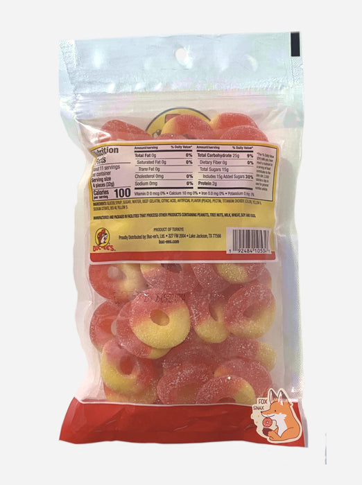 Buc-ee's Gummi Peach Rings