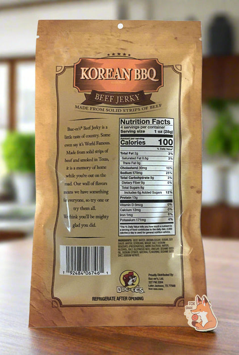 Buc-ee's Korean BBQ Beef Jerky