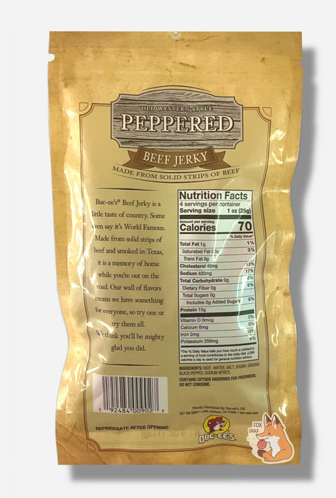 Buc-ee's Old Western Style Peppered Beef Jerky