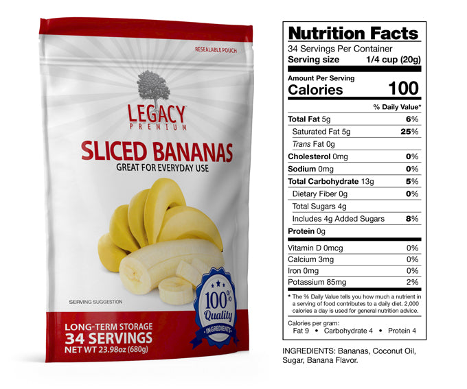 Freeze Dried Sliced Banana