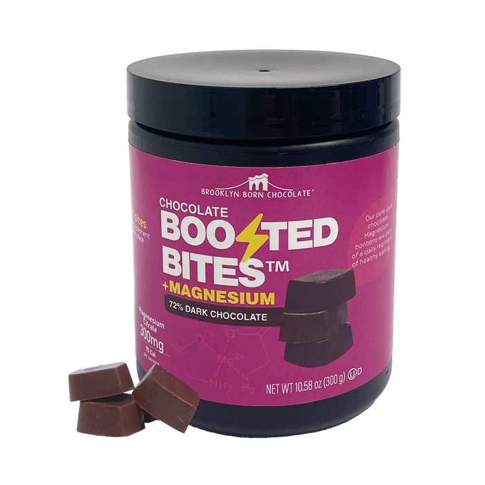 Brooklyn Born Chocolate - Dark Chocolate Magnesium Bites, 10.58 oz (Pack of 6) - Gluten-Free Kosher Treat