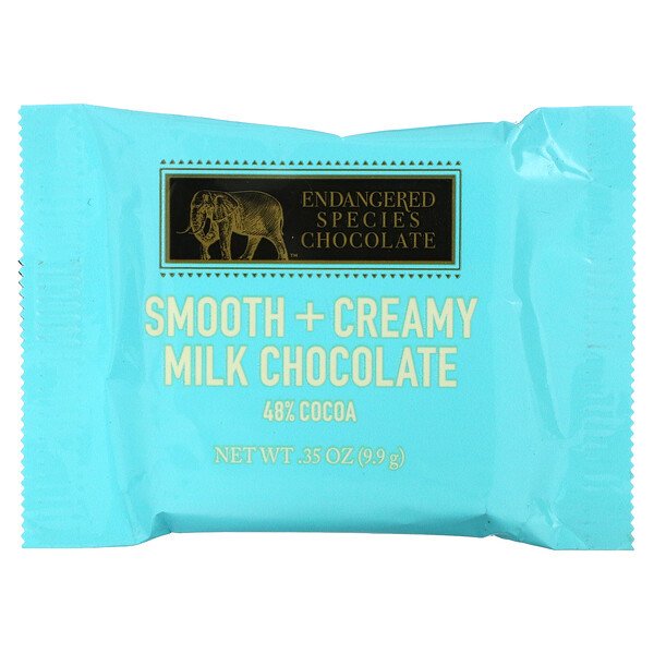 Bars  Endangered Species Chocolate (Pack of 250) - Milk Chocolate Smooth & Creamy 0.35 Oz Bars