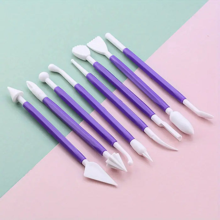8-Piece Fondant Cake Decorating Modeling Tool Set