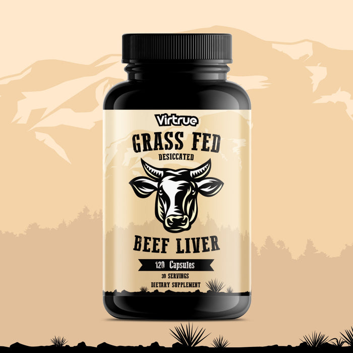 Grass Fed Desiccated Beef Liver Capsules