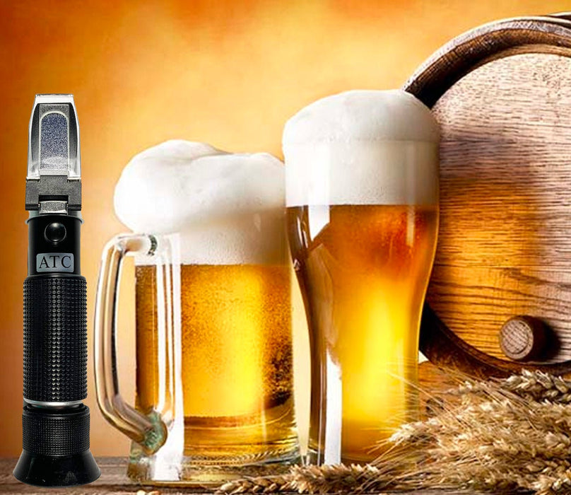 Beer Brewing Refractometer - 0 to 20% with ATC