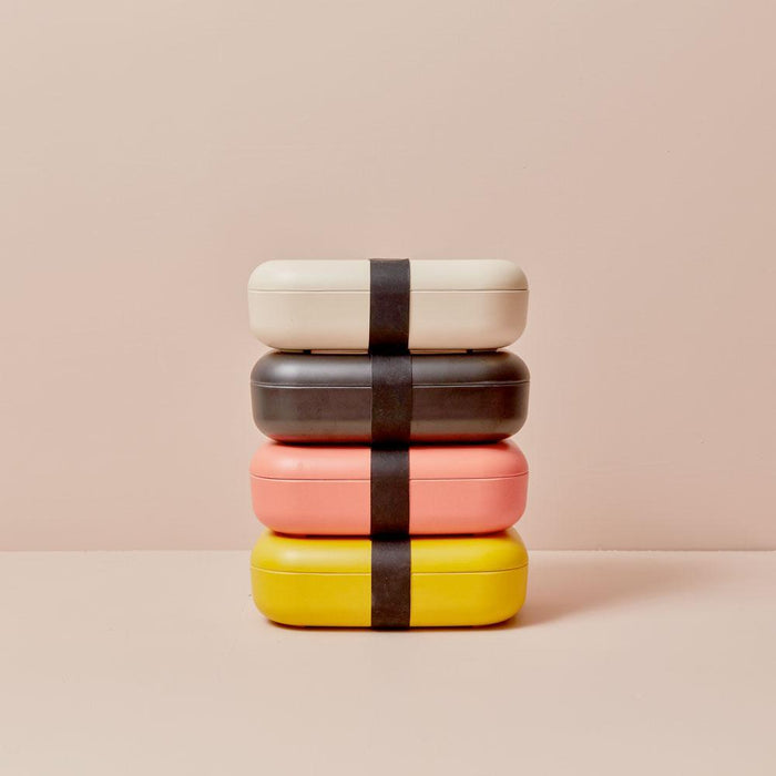 Rectangular Bento Lunch Box -  Off White