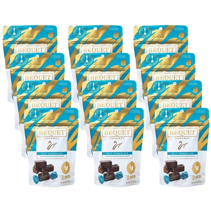 Bequet Caramel Salt Chocolate - Case of 12, 3.6 Oz