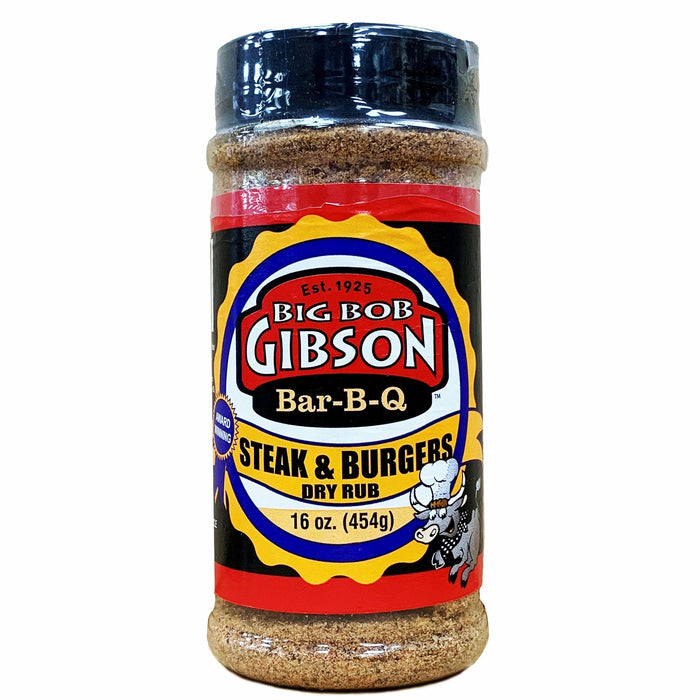 Big Bob Gibson Bar-B-Q Steak & Burger Dry Rub 16 oz.