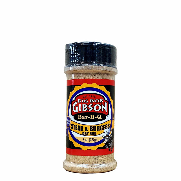 Big Bob Gibson Bar-B-Q Steak & Burger Dry Rub 8 oz.