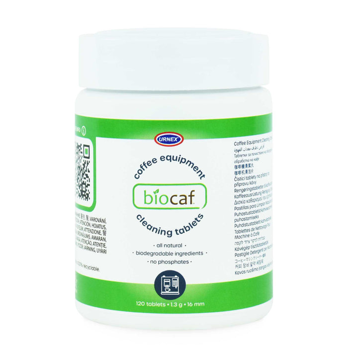 Urnex Biocaf Coffee Equipment Cleaning Tablets – 120 Count