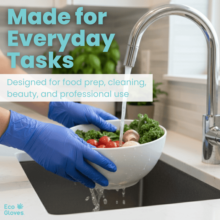 Biodegradable Nitrile Gloves 4 Mil - Blue Violet (1,000 Gloves/Case) | Eco Gloves