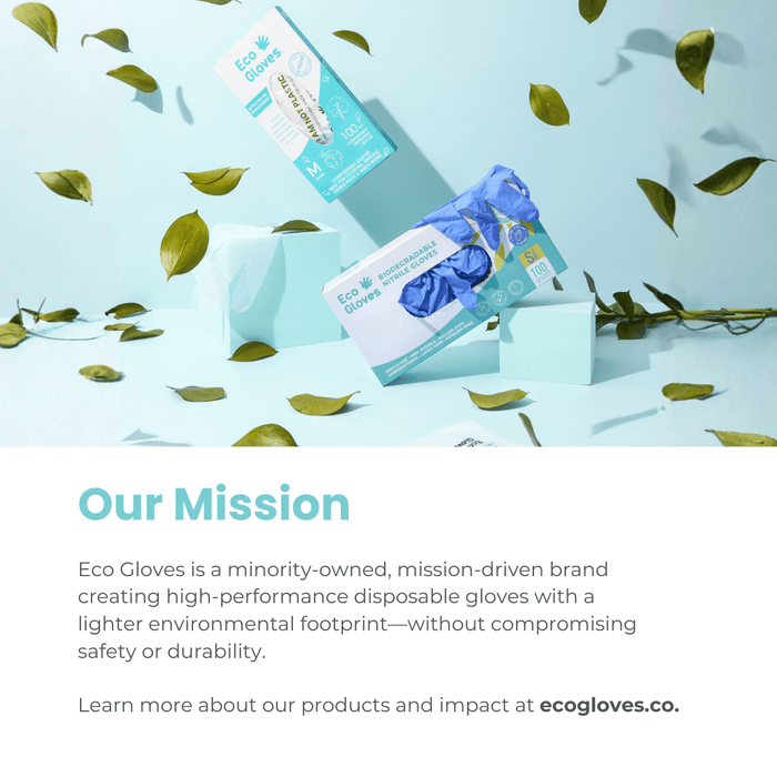 Biodegradable Nitrile Gloves 4 Mil - Blue Violet (1,000 Gloves/Case) | Eco Gloves