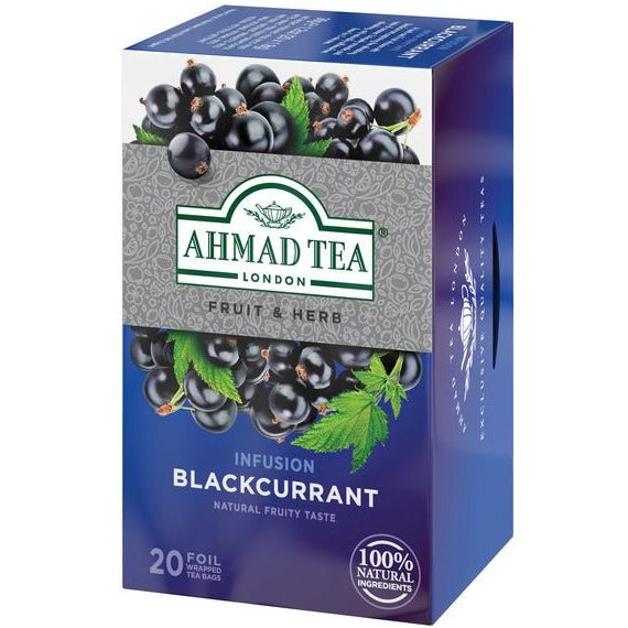 Black Currant Infusion - Herbal | 20' Tea Bags | Ahmad Tea