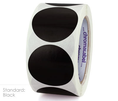 2" Permanent Color-Code Round Dot Inventory Labels: 500/Roll