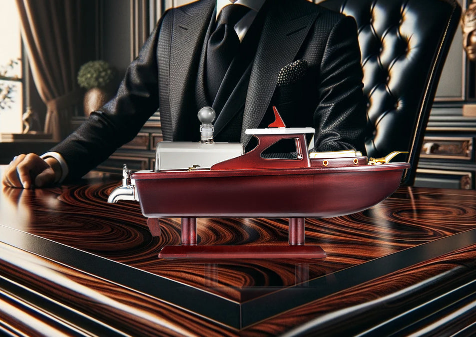 Boat Ship Whiskey & Wine Decanter Ship - The Wine Savant Ship Decanter Set 800ml - Drink Dispenser for Wine, Whiskey, Ship In A Bottle Decanters Bar Set, Liquor Scotch Bourbon, Boating Mariner Gifts