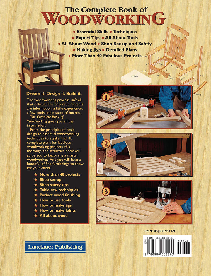 The Complete Book of Woodworking: Step-by-Step Guide to Essential