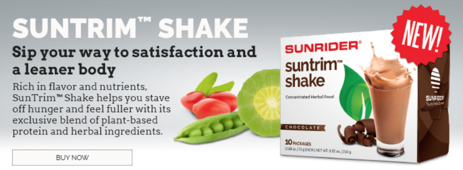 NOW AVAILABLE SunTrim Shake - Unique Protein Shake by Sunrider