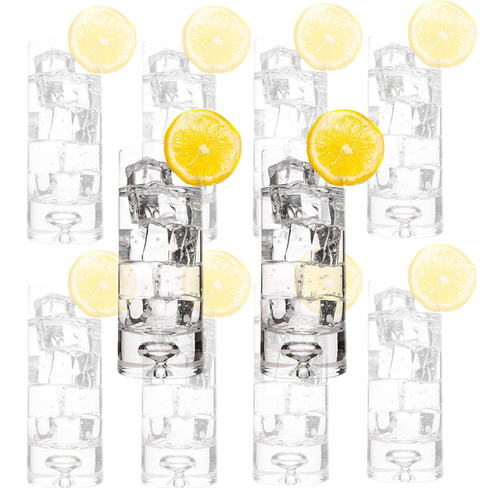 Crystal Bubble Base Collins Glass Highball Tumbler  - 12oz