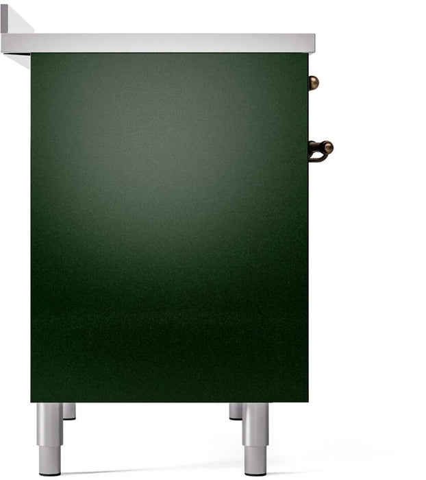 ILVE Nostalgie II 40" Electric Range , Emerald Green, Bronze Trim UPDI406NMPEGB