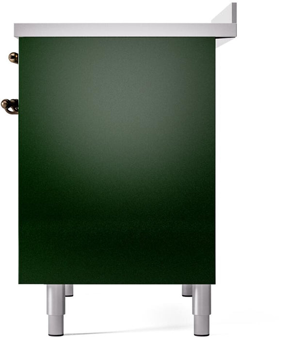 ILVE Nostalgie II 40" Electric Range , Emerald Green, Bronze Trim UPDI406NMPEGB