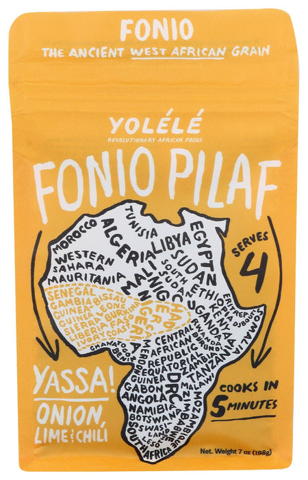 Yolele Yassa Fonio Pilaf, 6-Pack of 7 Oz Packages