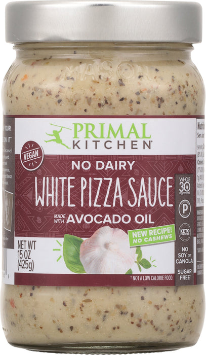 Primal Kitchen No Dairy White Pizza Sauce - Case of 6 - 15 Oz