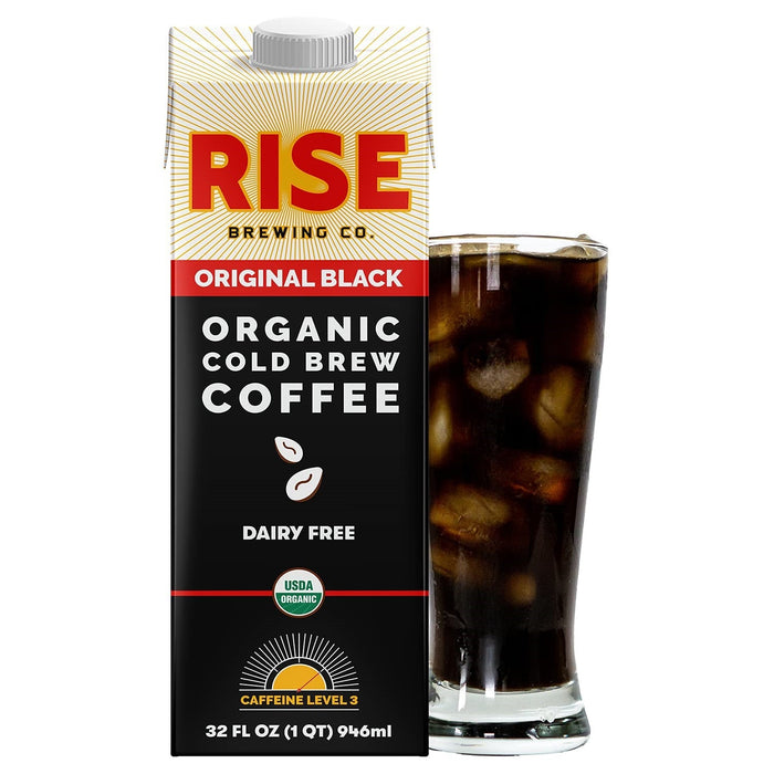 Rise Brewing Co. - Cold Brew Coffee Original Black (Pack of 6-32 Fl Oz)