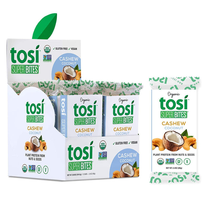 Tosi Superbites Coconut Chocolate - 2.4 Oz, Pack of 12