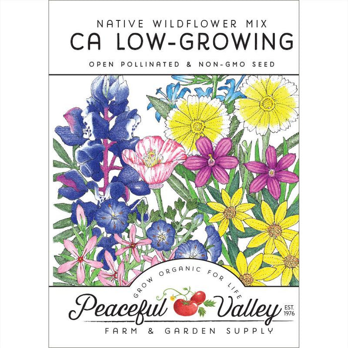 California Low-Growing Native Wildflower Mix (pack)