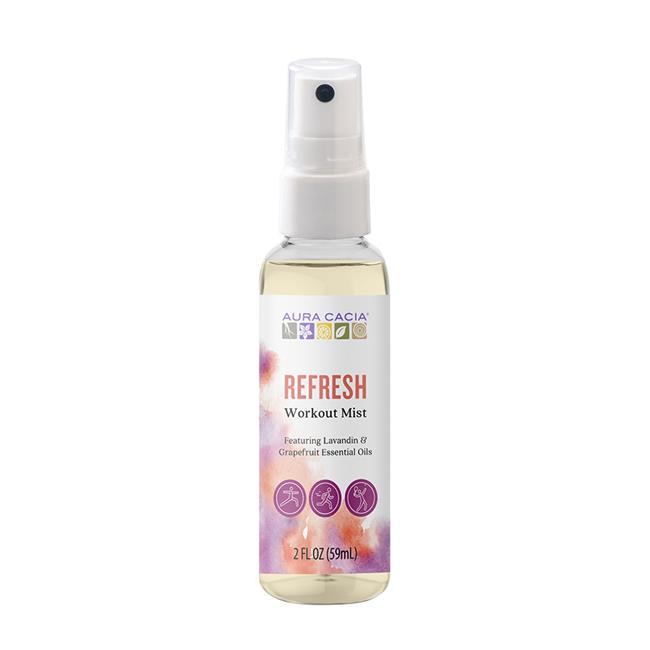 Aura Cacia Workout Refresh Mist, 2 Fl. Oz.
