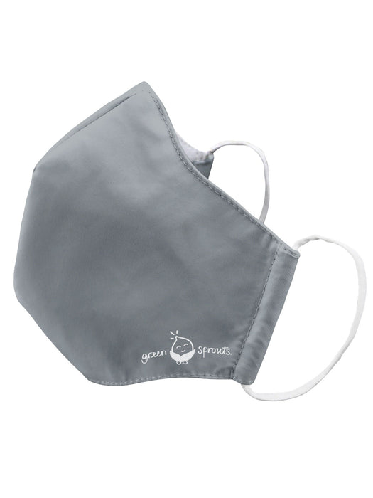Green Sprouts Reusable Face Mask for Adults, Large, Gray
