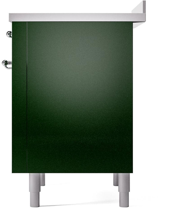 ILVE Nostalgie II 36 " Electric Range, Emerald Green, Chrome Trim UPI366NMPEGC