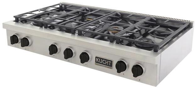 Kucht 48" Stainless Propane Cooktop,, KFX489T/LP-K