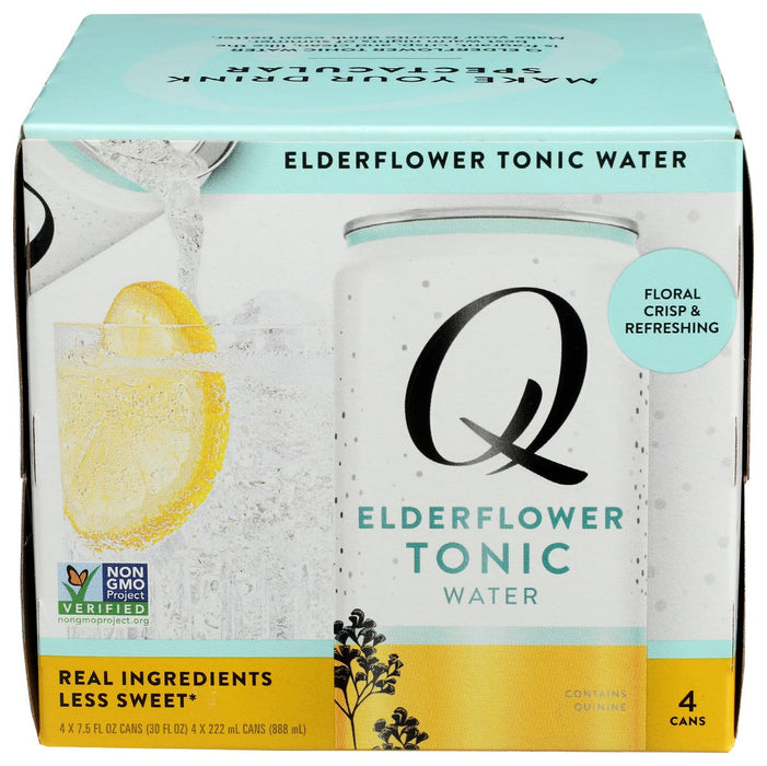 Q Drinks Tonic Water Elderflower (Pack of 6) 4/7.5 Oz