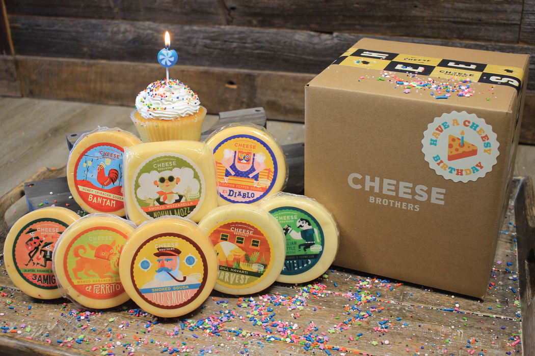 "Have a Cheesy Birthday" Gift Basket