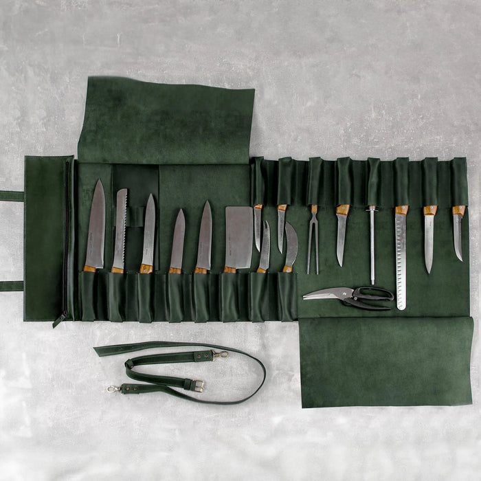 The Professional's Leather Knife Roll