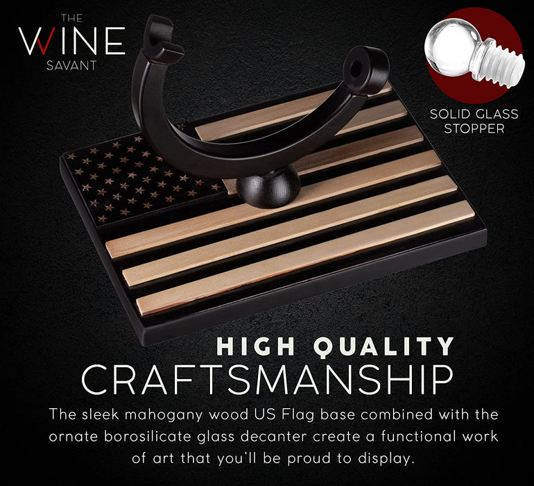 U.S. Navy Globe Whiskey Decanter Set with 4 Liquor Glasses - Navy Veteran Gift Set with Wood Base and 9 Whiskey Stones - Navy Gifts for Men, U.S.A Flag - Bourbon and Scotch Military Gifts for Dad